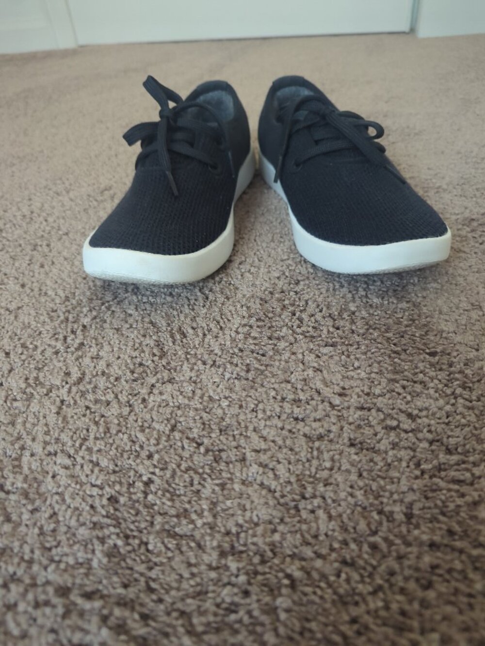 Allbirds Tree Skippers Womens 9 Navy Blue Knit Lace Up Boat Shoes Sneakers - Picture 5 of 11